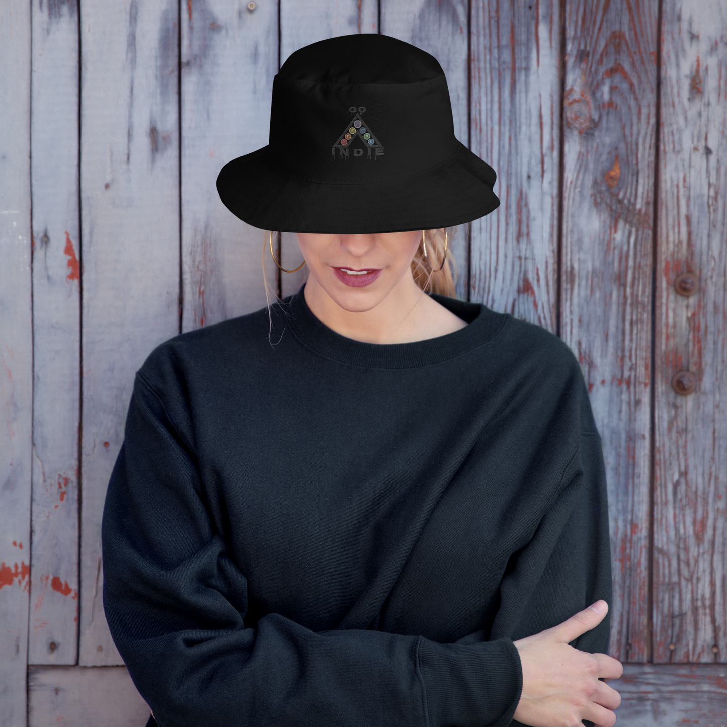 IndieGoActiv Embroidered Bucket Hat