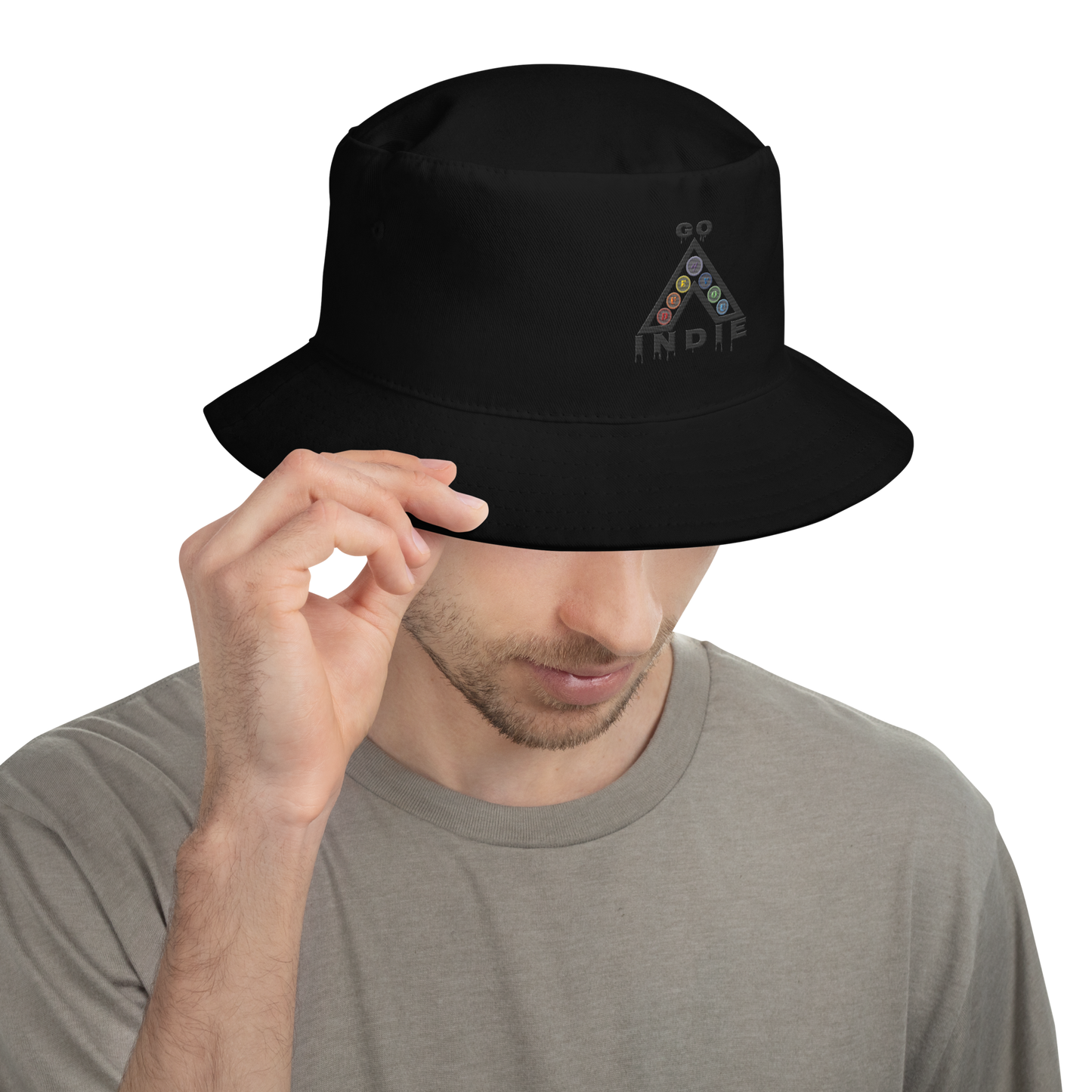 IndieGoActiv Embroidered Bucket Hat