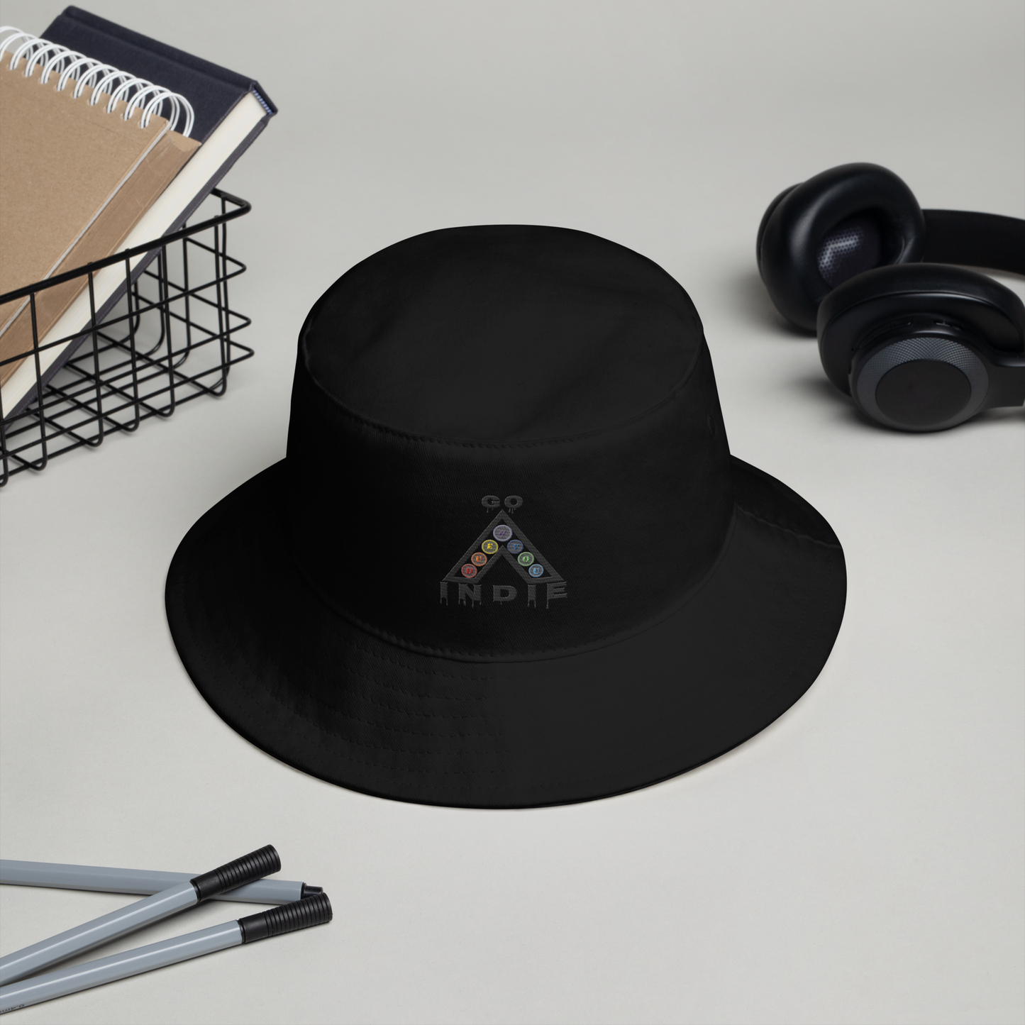 IndieGoActiv Embroidered Bucket Hat
