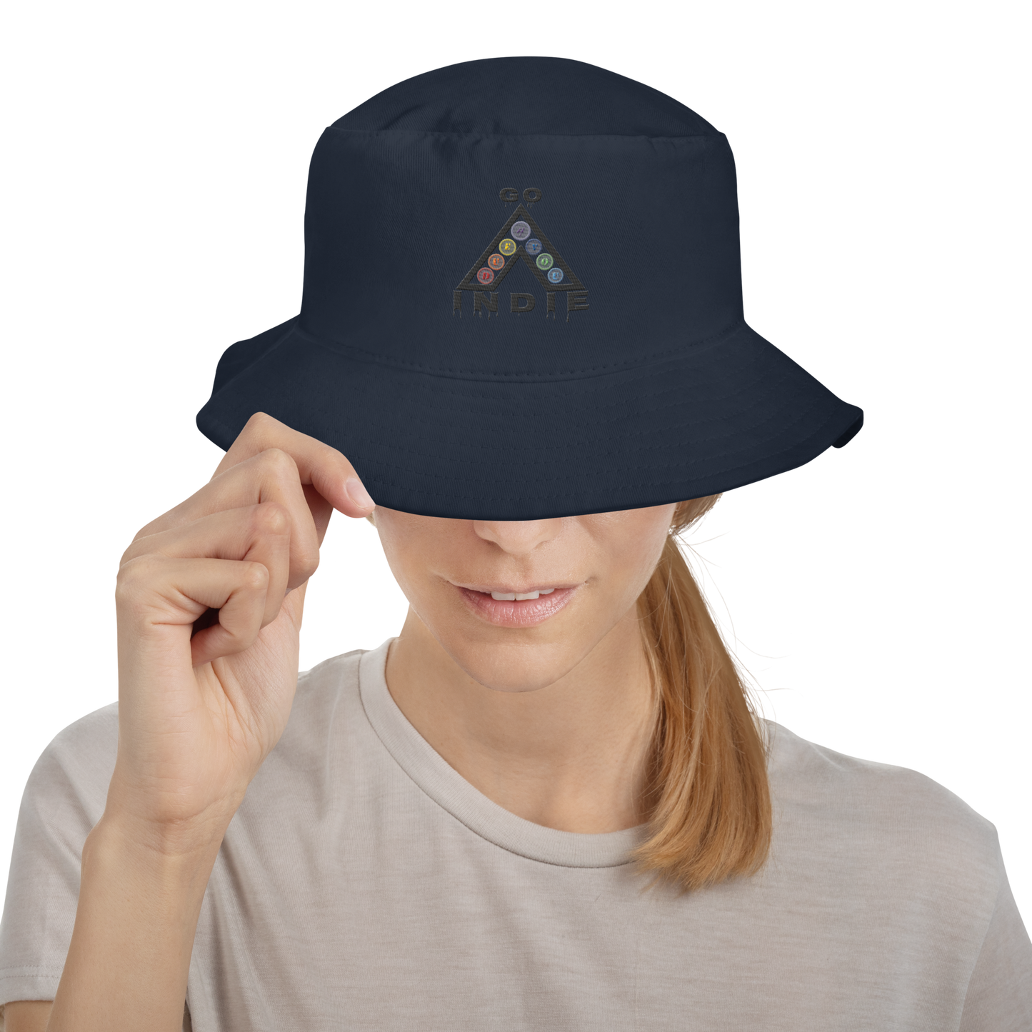 IndieGoActiv Embroidered Bucket Hat