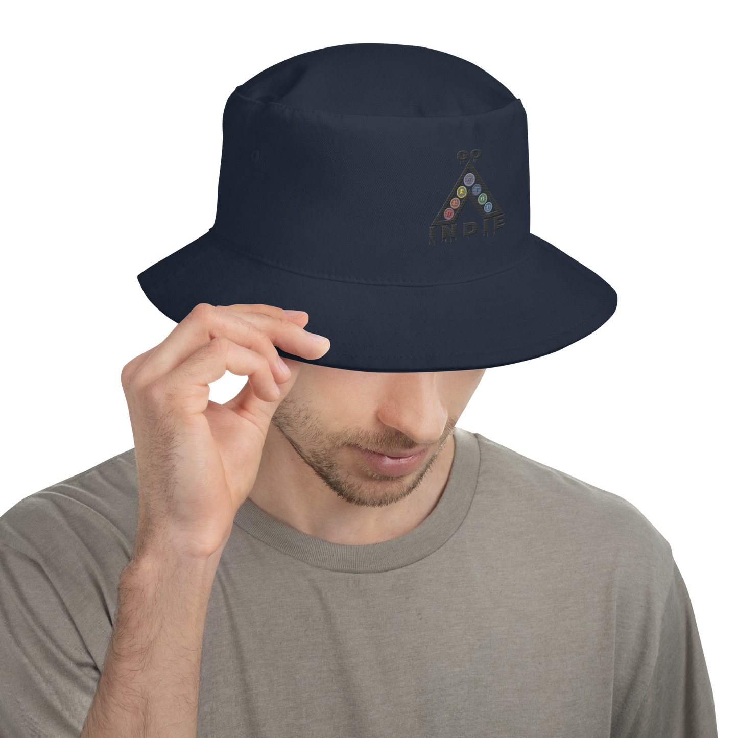 IndieGoActiv Embroidered Bucket Hat