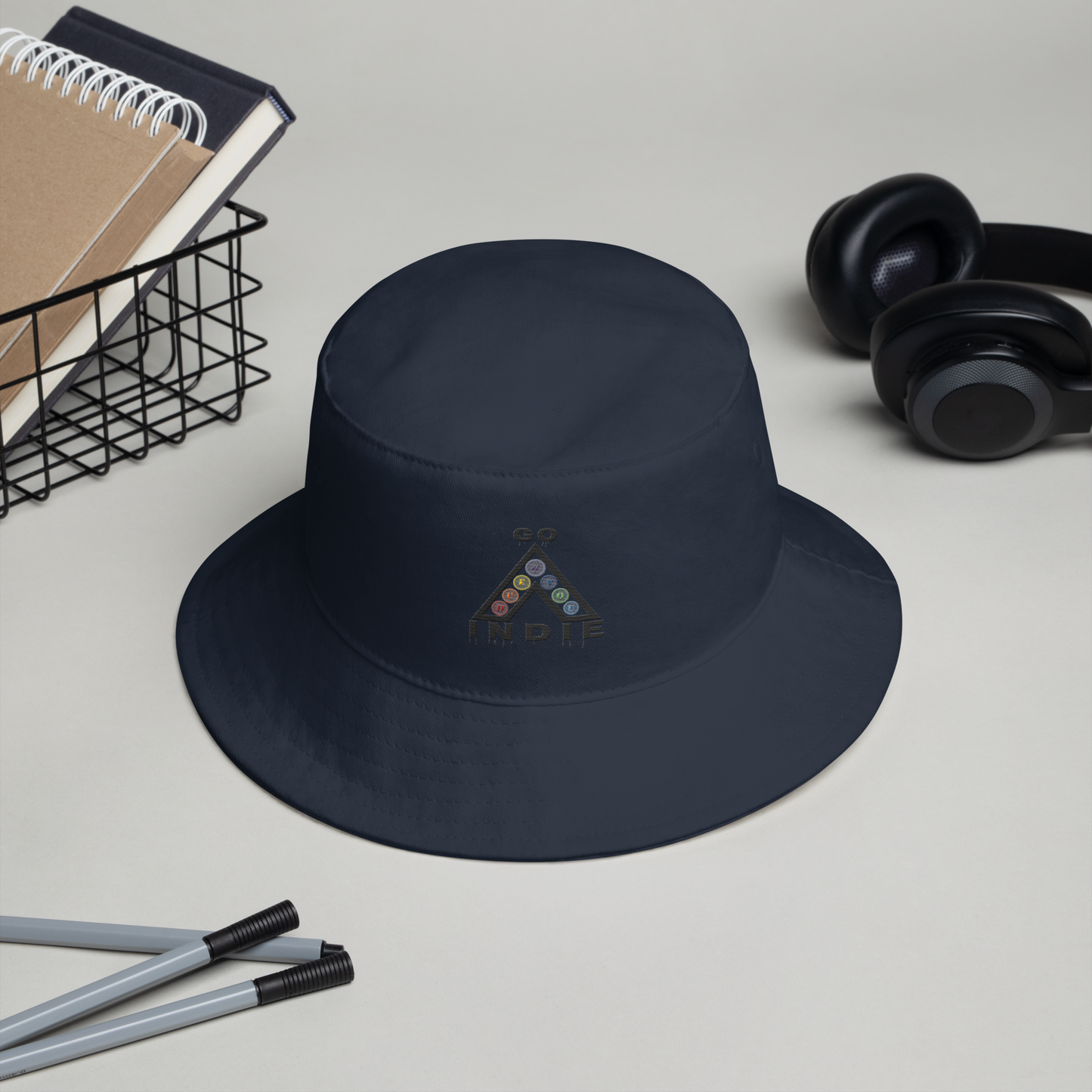 IndieGoActiv Embroidered Bucket Hat