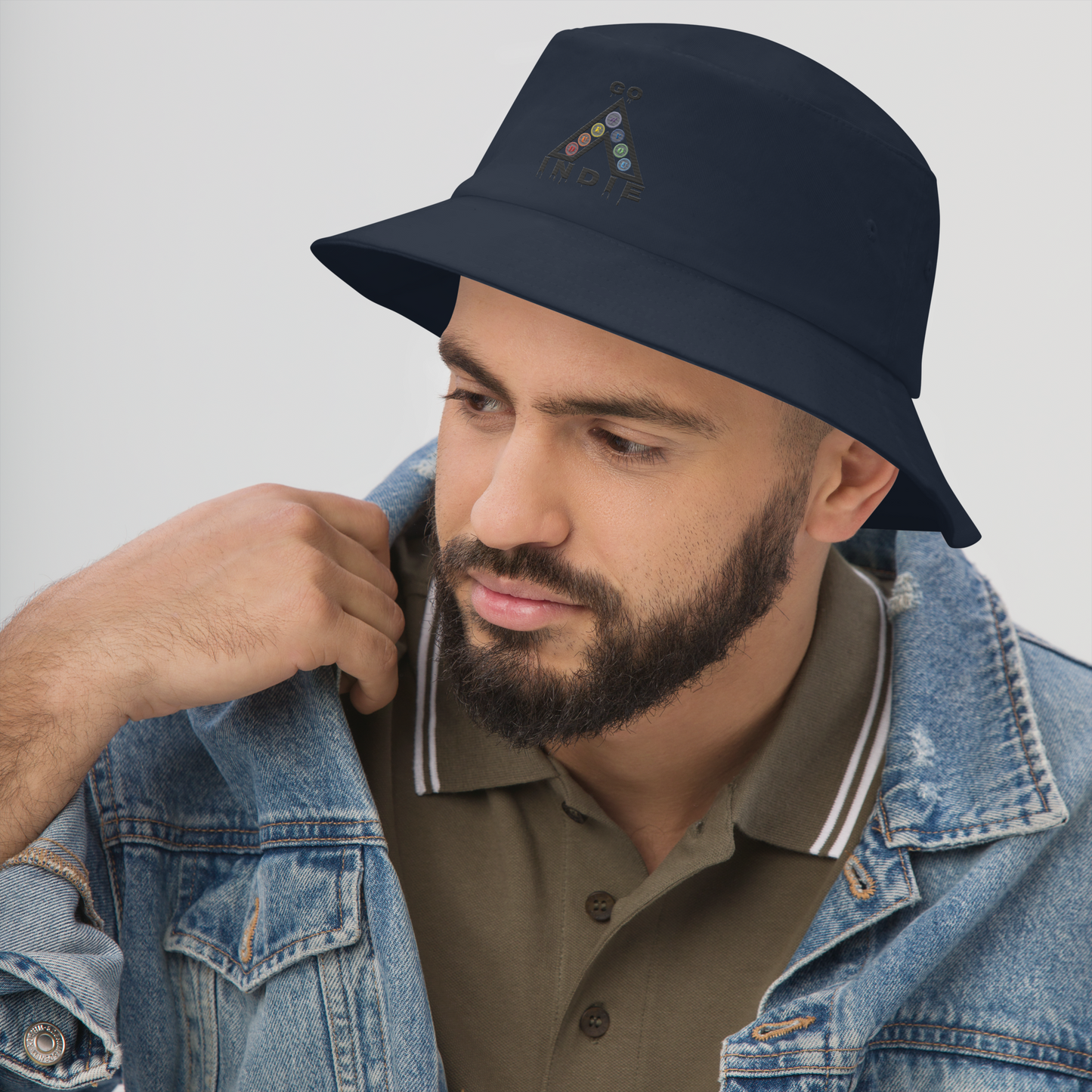 IndieGoActiv Embroidered Bucket Hat