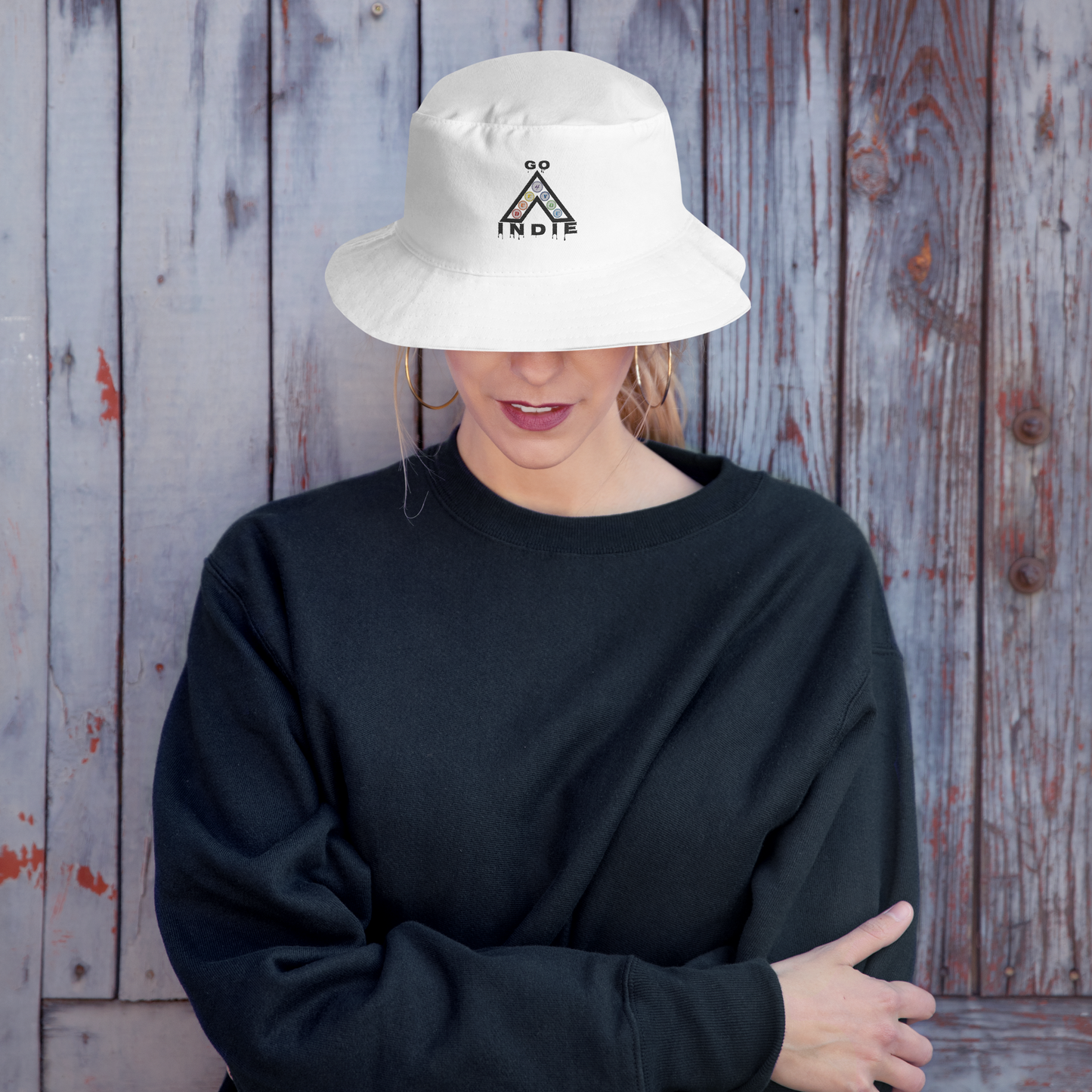 IndieGoActiv Embroidered Bucket Hat