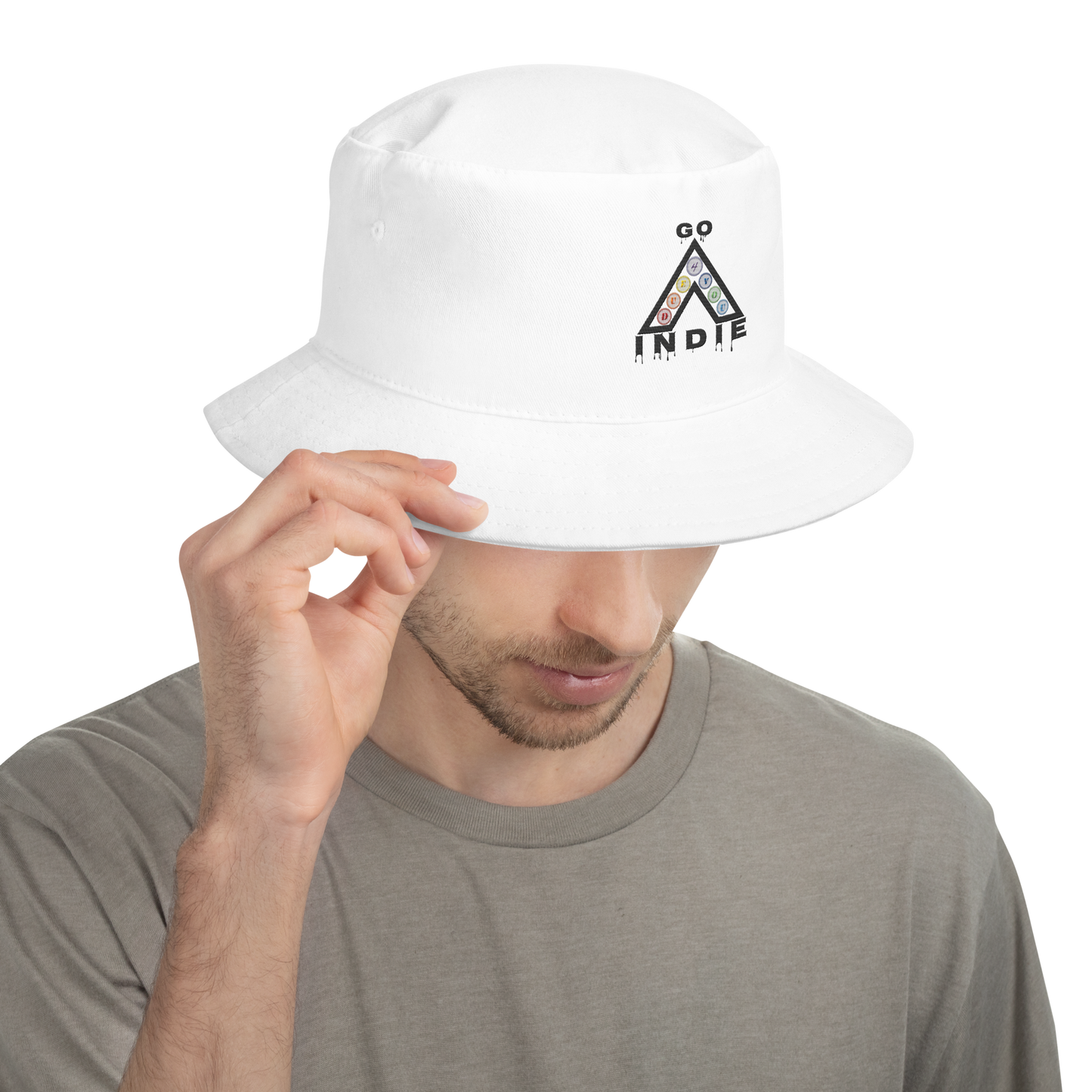IndieGoActiv Embroidered Bucket Hat