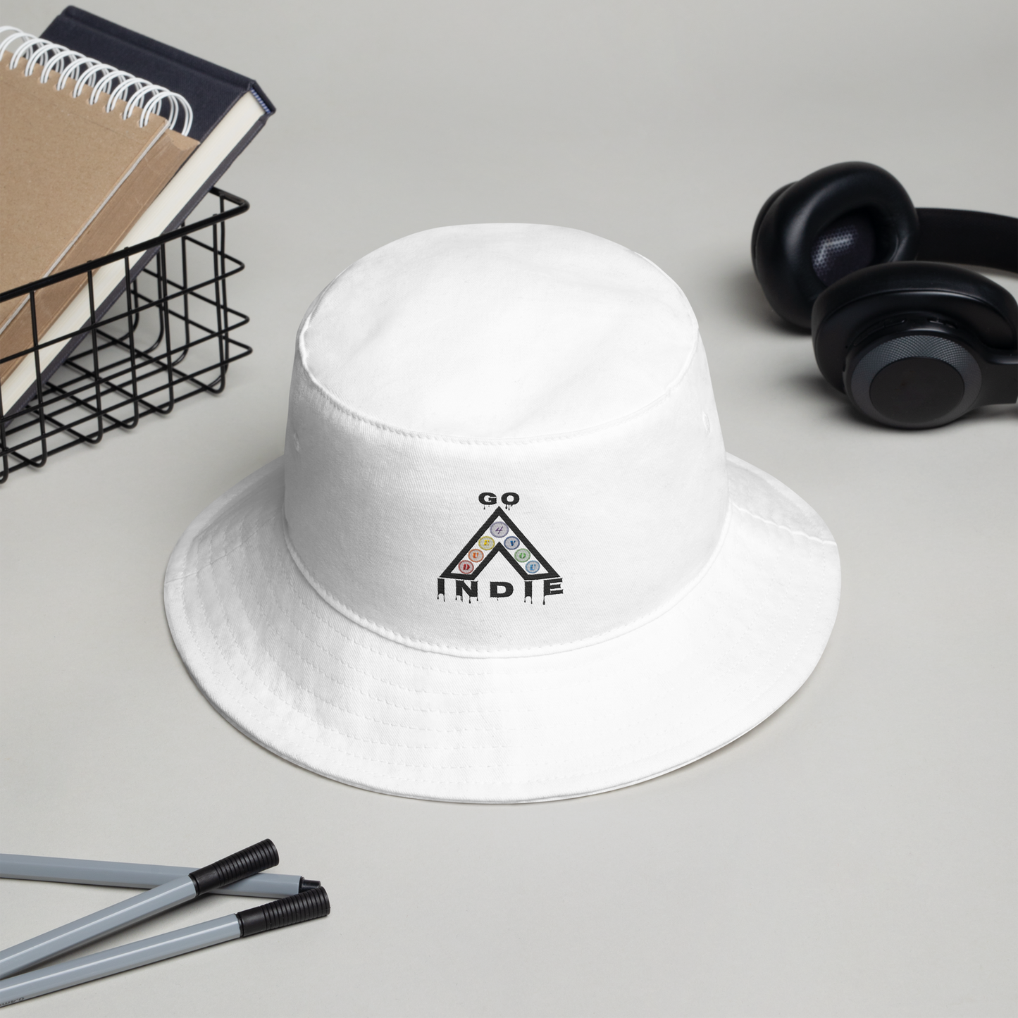 IndieGoActiv Embroidered Bucket Hat