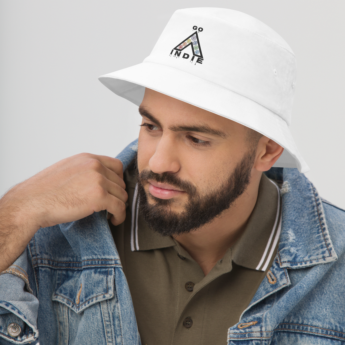 IndieGoActiv Embroidered Bucket Hat