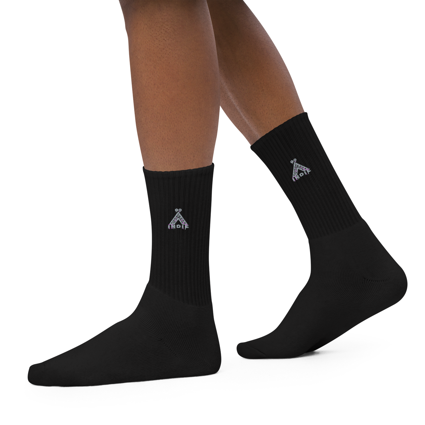 IndieGoActiv Embroidered socks