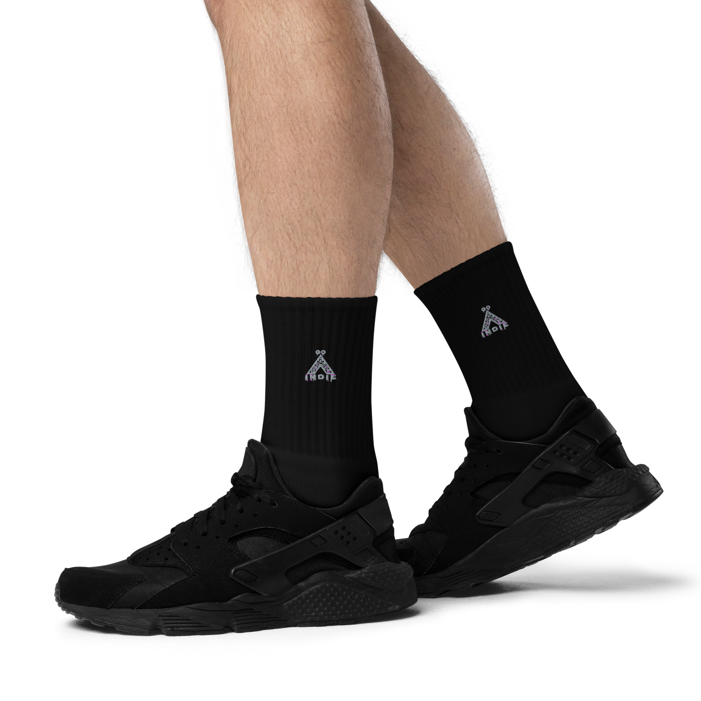 IndieGoActiv Embroidered socks