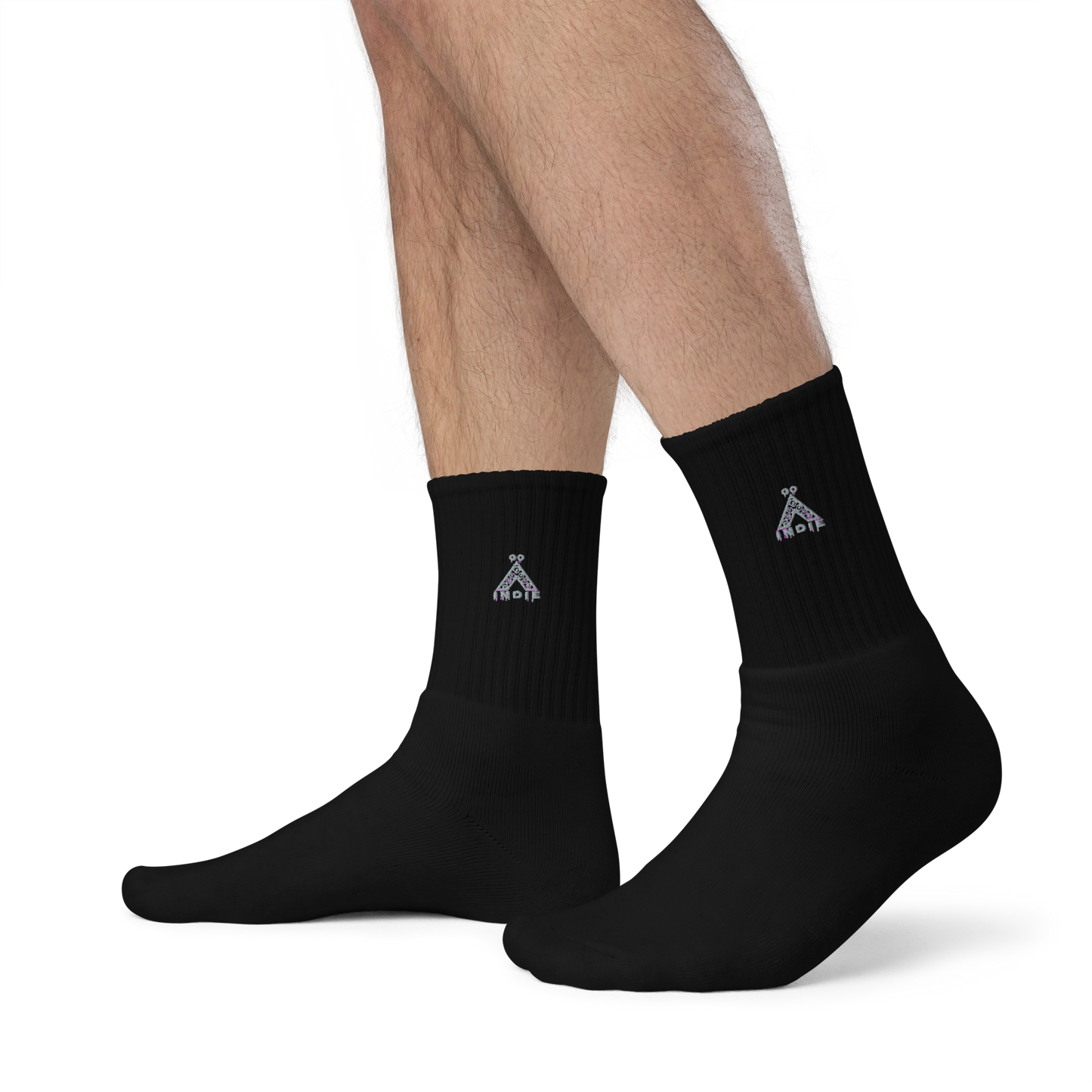IndieGoActiv Embroidered socks