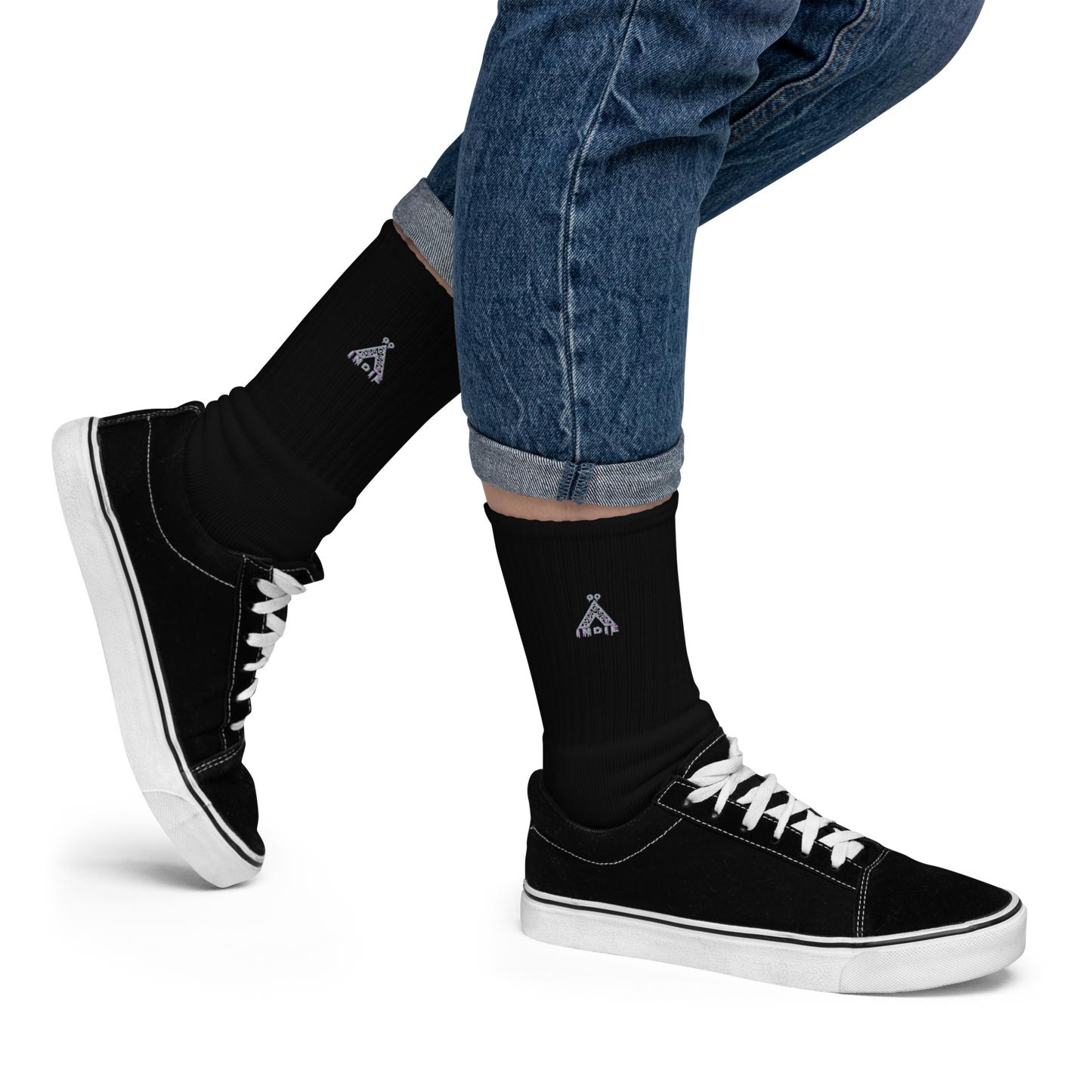 IndieGoActiv Embroidered socks
