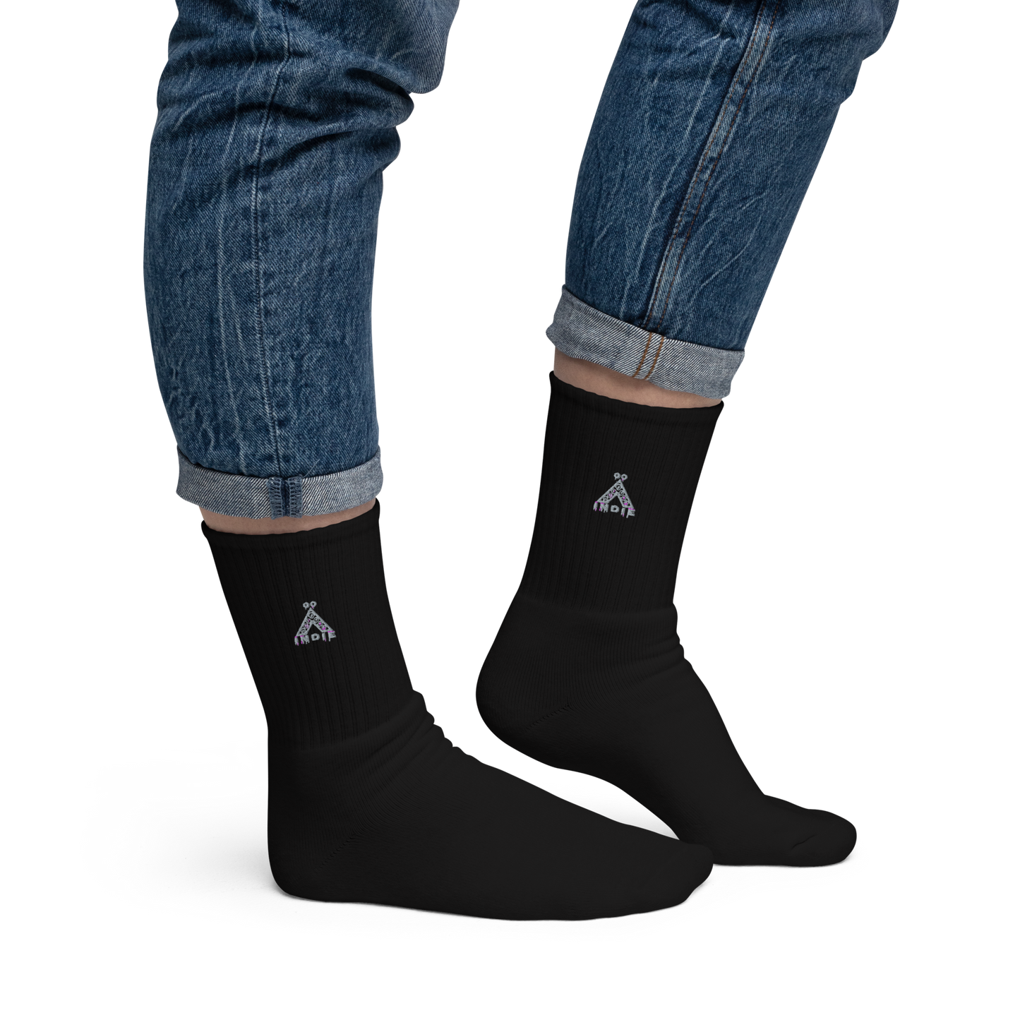 IndieGoActiv Embroidered socks