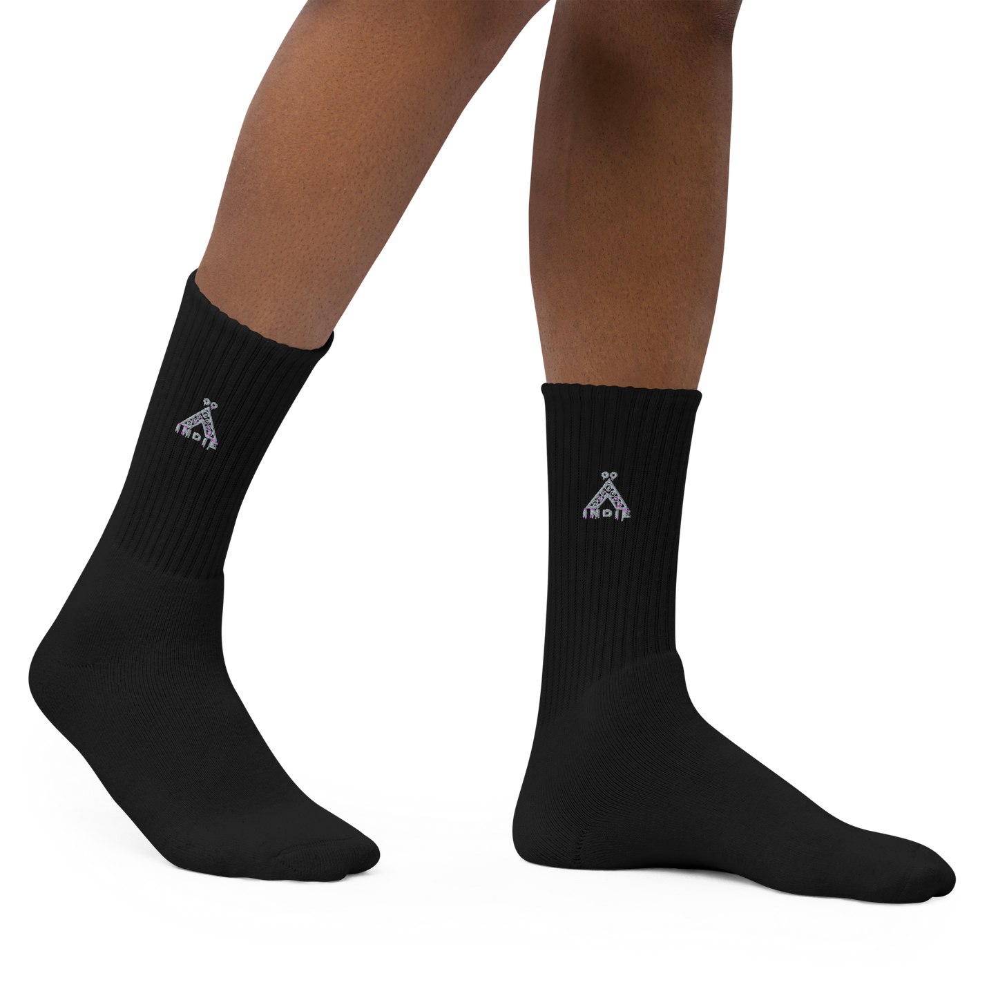 IndieGoActiv Embroidered socks