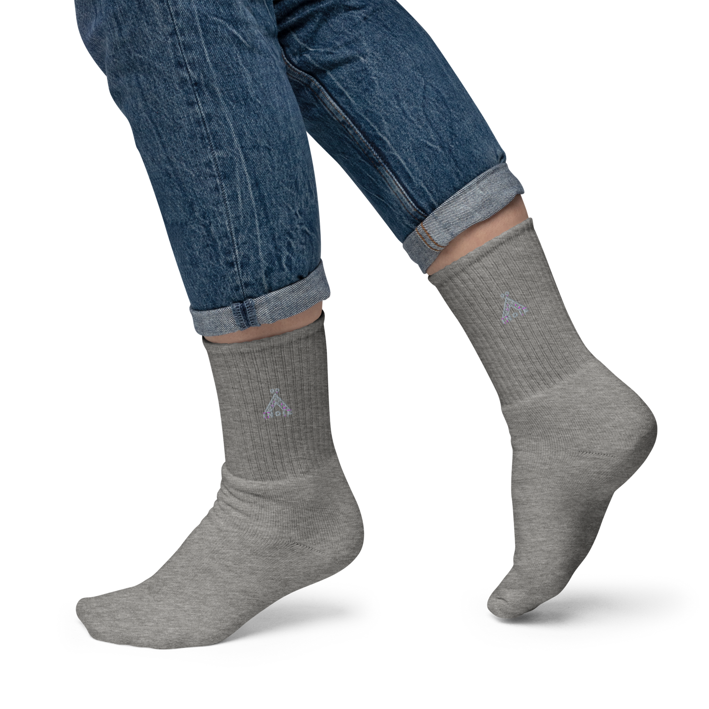 IndieGoActiv Embroidered socks