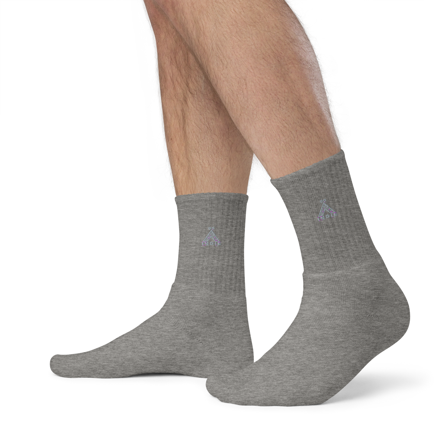 IndieGoActiv Embroidered socks