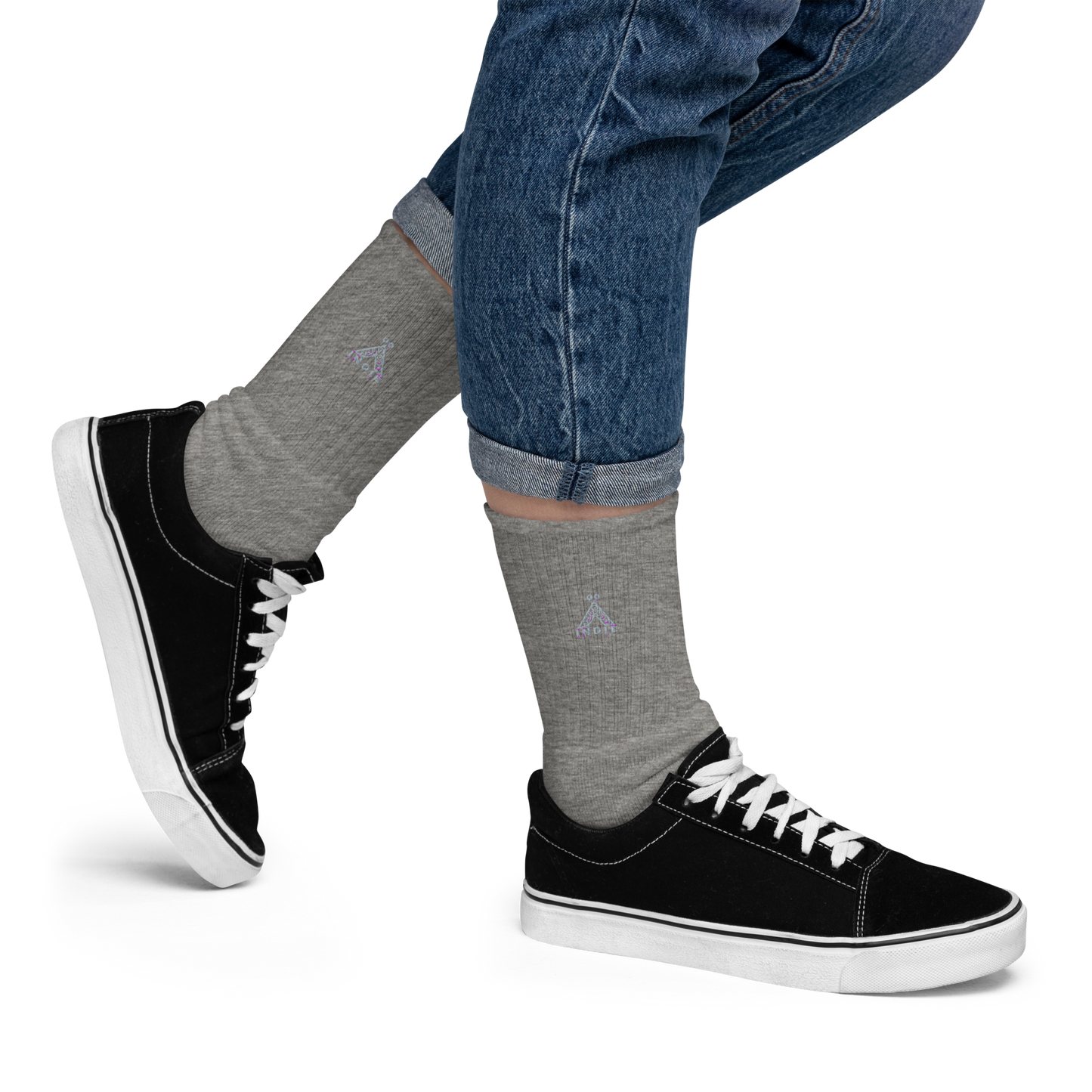 IndieGoActiv Embroidered socks