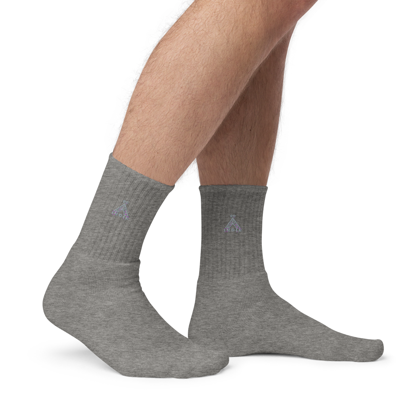 IndieGoActiv Embroidered socks