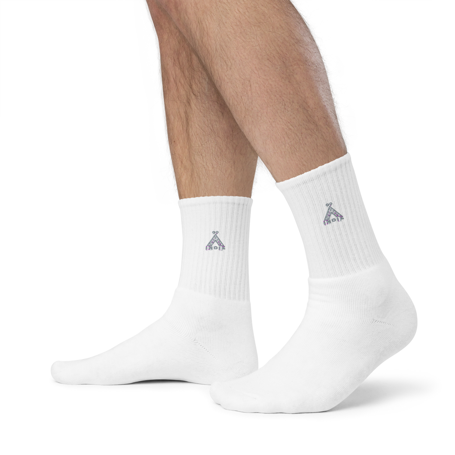 IndieGoActiv Embroidered socks