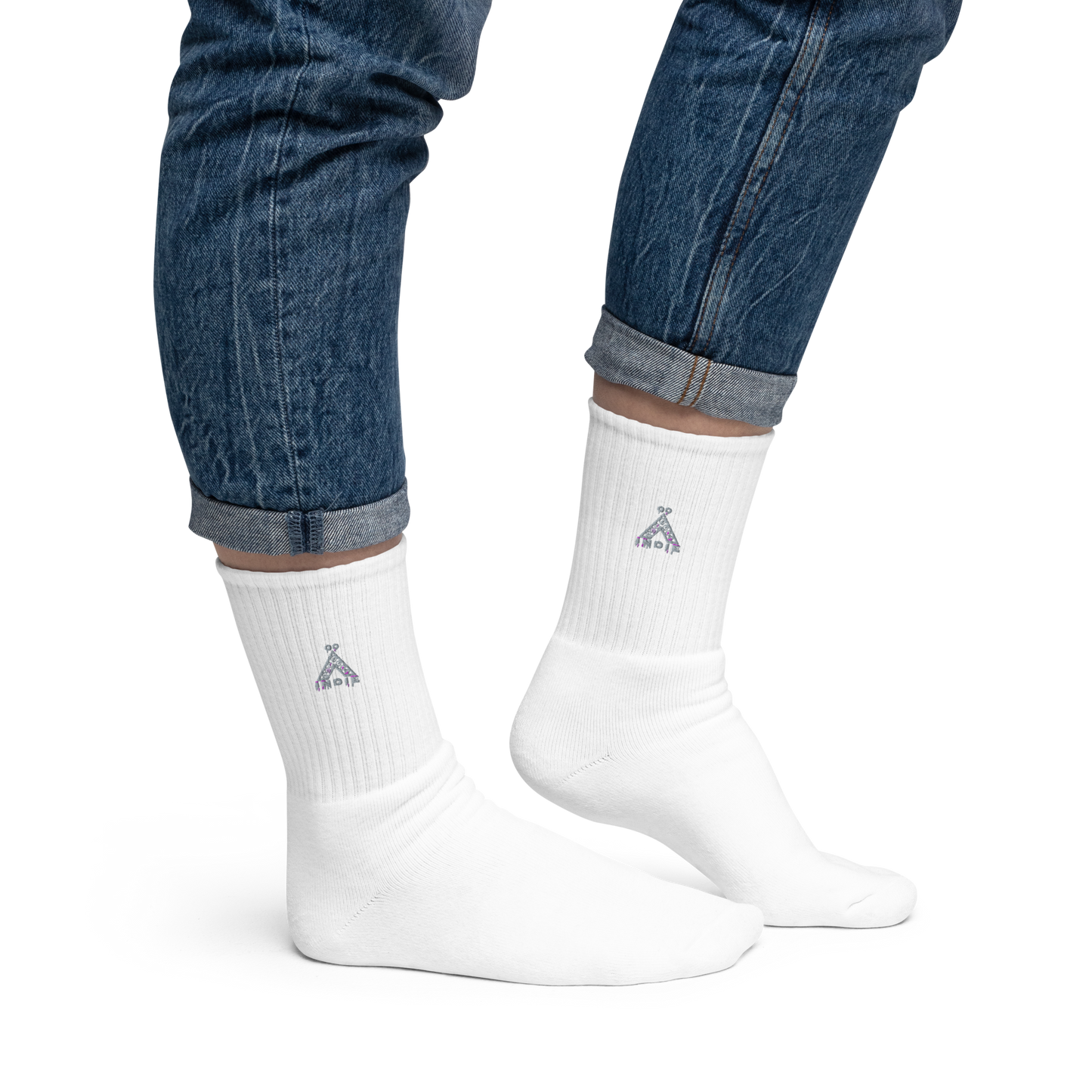 IndieGoActiv Embroidered socks