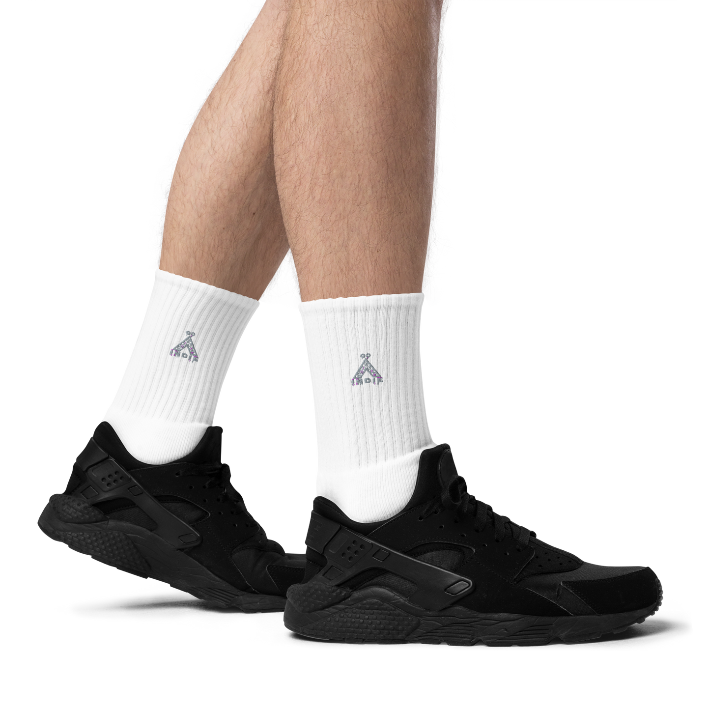IndieGoActiv Embroidered socks
