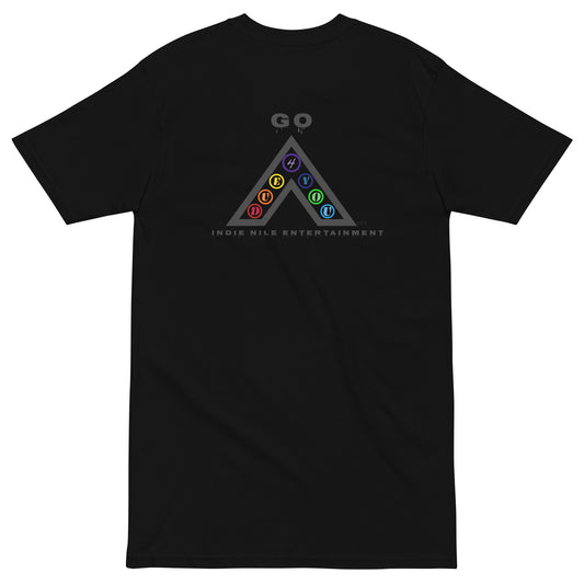 IndieGoActiv Men’s premium heavyweight Embroidered tee