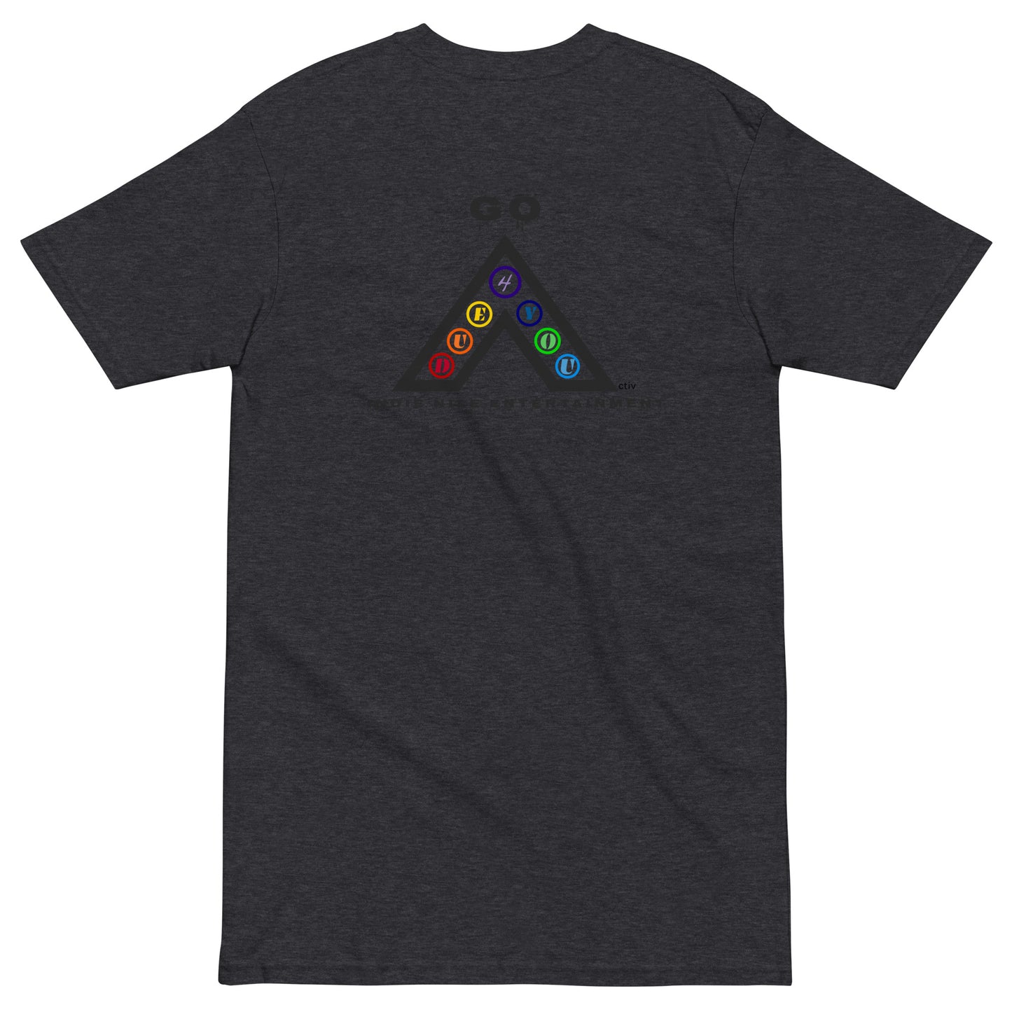 IndieGoActiv Men’s premium heavyweight Embroidered tee