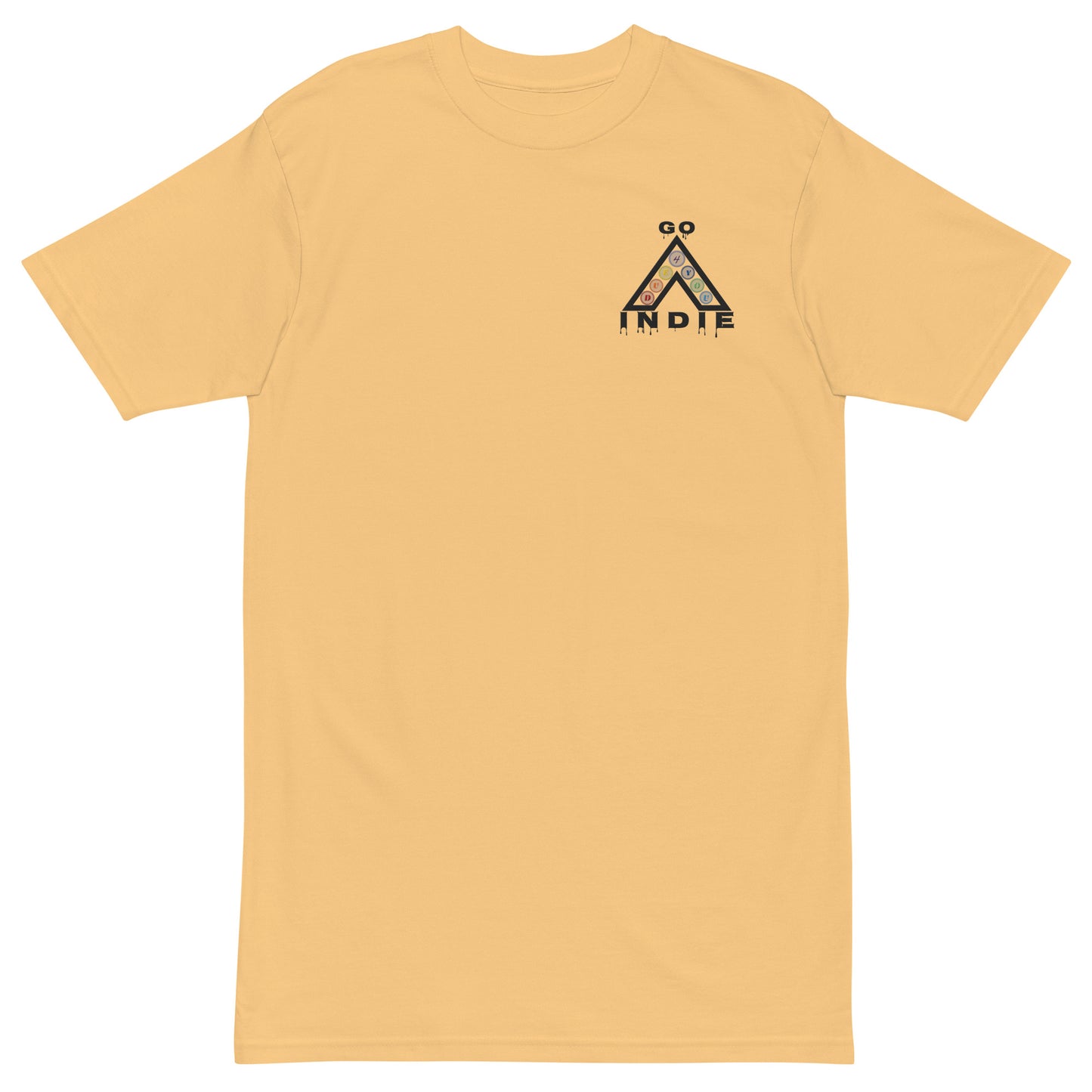 IndieGoActiv Men’s premium heavyweight Embroidered tee